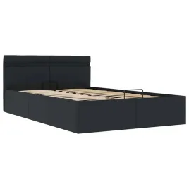 vidaxl-rama-lozka-z-podnosnikiem-i-led-czarna-ekoskora-140-x-200-cm