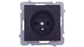 sonata-gniazdo-pojedyncze-z-u-czarny-metalik-gp-1rz-m-33