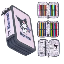 piornik-potrojny-z-wyposazeniem-kuromi-pink-st-majewski