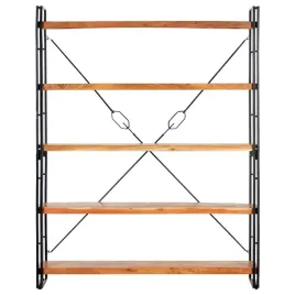 vidaxl-5-poziomowy-regal-na-ksiazki-140x30x180-cm-drewno-akacjowe