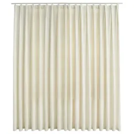 vidaxl-zaslona-zaciemniajaca-z-haczykami-aksamit-kremowa-290x245-cm
