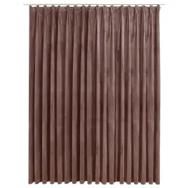 vidaxl-zaslona-zaciemniajaca-z-haczykami-aksamit-brudny-roz-290x245