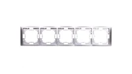 simon-basic-neos-ramka-pieciokrotna-srebrny-matowy-bmrc5-43