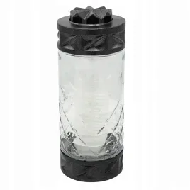 znicz-lampion-duzy-szklany-diament-tuba-czarny-24cm