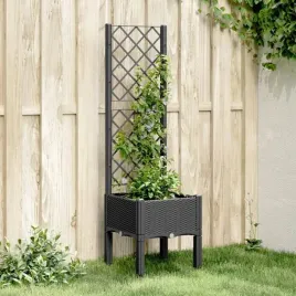 donica-ogrodowa-z-kratka-czarna-40x40x142-cm-pp-lumarko