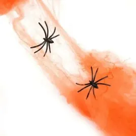 sztuczna-pajeczyna-z-pajakami-dekoracje-halloween-pajaki-pomaranczowa