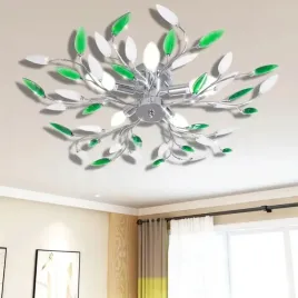 lampa-sufitowa-5-zarowek-e14-zielono-biala-lumarko