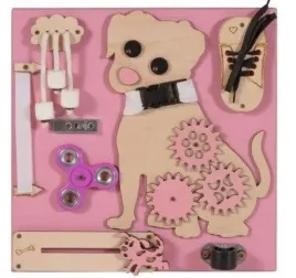 tablica-manipulacyjna-pies-hugo-rozowa