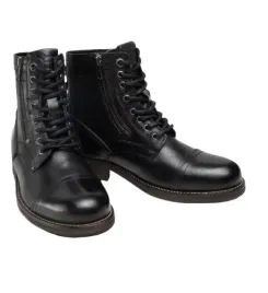 pepe-jeans-czarne-skorzane-trzewiki-na-sznurowanie-i-zamek-42-awg