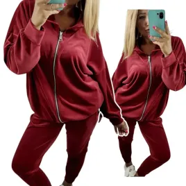 dres-damski-welurowy-42-44-xl-2xl-rozpinany-bordo-wygodny-otulajacy-mi