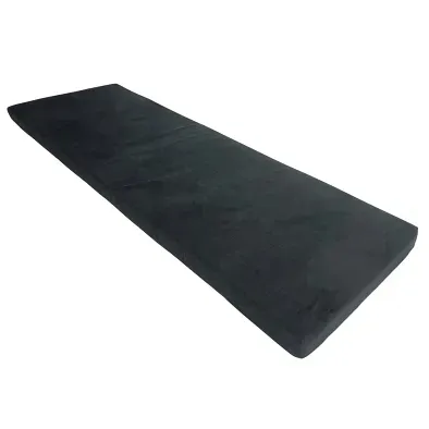 Materac Kosmetyczny Przedłużania Rzęs Piankowy Welurowy Gumkami Czarny 60CM