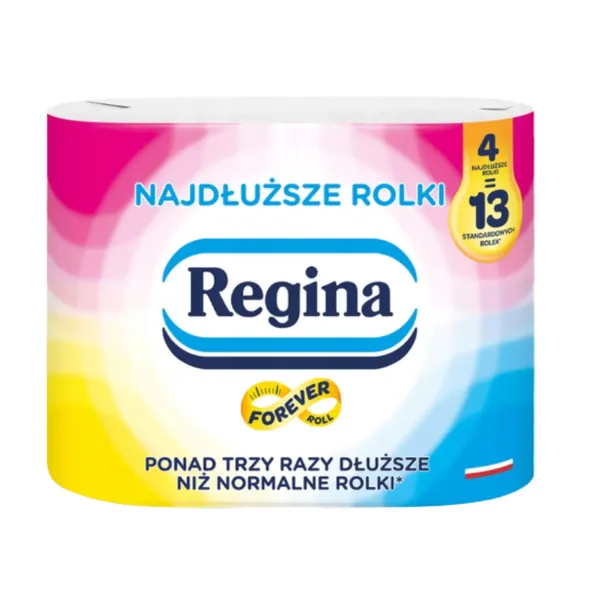 REGINA NAJDŁUŻSZE ROLKI Papier Toaletowy 2-Warstwowy Długie 16 Rolek