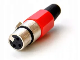 zlacze-xlr-3-pin-gniazdo-czerwone-zenskie-xlr027