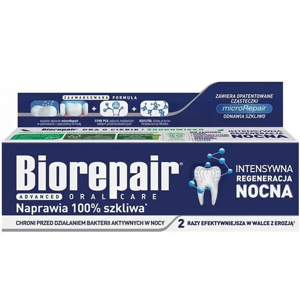 Pasta do zębów BIOREPAIR Night intensywna odbudowa nocą 75 ml