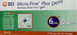 strzykawki-insulinowe-bd-micro-fine-plus-demi-03-ml-31g-025mm-x-8mm