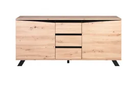 komoda-z-szufladami-160-cm-dab-artisan-polki-regal