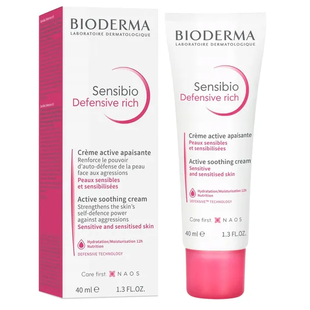 Bioderma Sensibio Defensive Rich 40ml Łagodzący Krem Do Skóry Wrażliwej