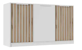 komoda-z-lamelami-140-bali-lux-d3-biala-lamele-w-kolorze-dab-wotan