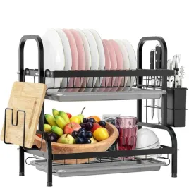 suszarka-do-naczyn-dwupoziomowa-z-dwoma-tacami-ociekowymi-metalowa-duza