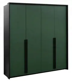 szafa-otwierana-wysoka-4-drzwiowa-genua-210x65x217-butelkowa-zielen