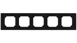santra-ramka-pieciokrotna-ip20-czarny-4175-09