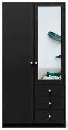 szafa-otwierana-2-drzwiowa-siena-d2-czarna-zlote-uchwyty-100x200x575cm