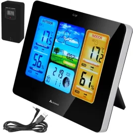 2-x-stacja-pogody-meteo-bezprzewodowa-lcd-prognozy-pogody-z-czujnikiem-do-6
