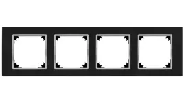 santra-ramka-czterokrotna-ip20-czarny-chrom-4174-46