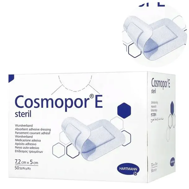 COSMOPOR E Steril opatrunek 7,2cm x 5cm 50szt