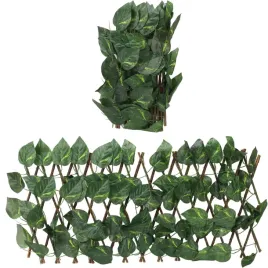 krata-oslona-na-taras-balkon-azurowa-ze-sztucznymi-liscmi-bluszcz-290x60-cm