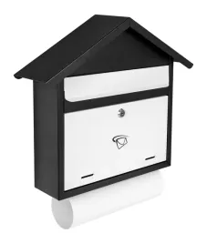 skrzynka-na-listy-ulotki-z-tuba-pocztowa-c4-tuba-bialo-czarna-black-and-white