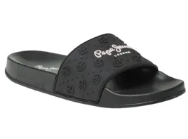 pepe-jeans-czarne-sportowe-klapki-z-logo-na-pasku-37-awf