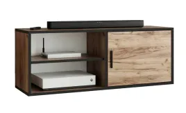 szafka-rtv-dio-2-dab-craft-zloty-z-polka-pod-telewizor-otwarta