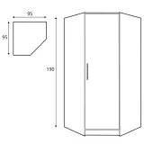 szafa-narozna-meblar-grenada-95x95-cm-jednodrzwiowa-antracyt-mat-stan-nowy