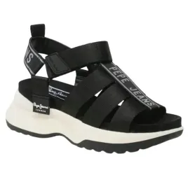 pepe-jeans-venus-point-damskie-buty-czarne-sanaly-na-rzepe-41-awm