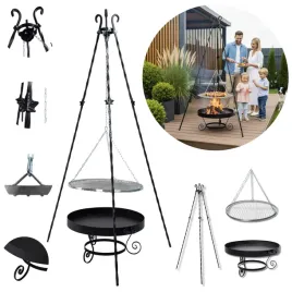 grill-ogrodowy-trojnog-palenisko-2w1-ruszt-wiszacy-nierdzewny-okragly-60-cm