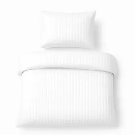 posciel-hotelowa-dom-140x200-70x80cm-2cz-biala-w-paski-bawelna-pranie-95c
