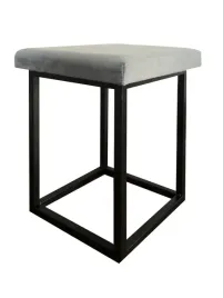 taboret-stolek-loftowy-wygodne-siedzisko-tapicerowane-szary-welur