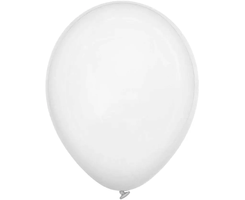 balony-decomex-pastel-white-100szt