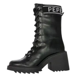pepe-jeans-boss-logo-botki-damskie-czarne-sznurowane-38-awf