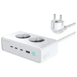 4smarts-przedluzacz-6w1-2xac-usb-a-3xusb-c-65w-gan-bialy-do-ladowania