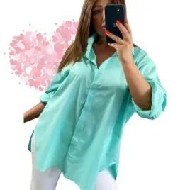 elegancka-koszula-bawelniana-wygodna-rozpinana-dluga-mieta-46-48-3xl-4xl