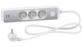 odace-przedluzacz-3-gniazdowy-z-lacznikiem-2x-usb-15m-bialy-szczotkowane