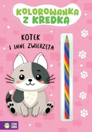 kolorowanka-z-kredka-kotek-i-inne-zwierzeta