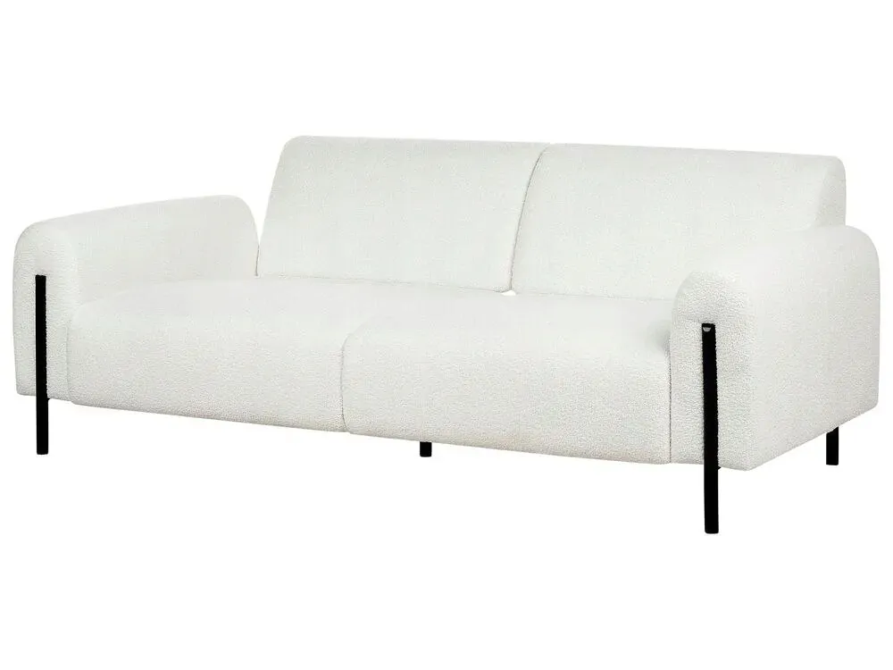 sofa-3-osobowa-boucle-biala-askim-stan-nowy