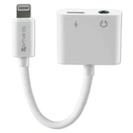 kabel-4smarts-splitter-lightning-3-5mm-aux-bialy-do-iphone-i-ipad