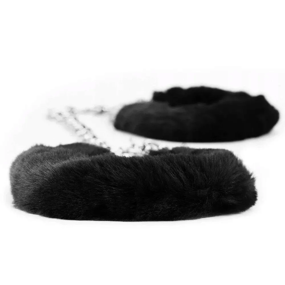 2-x-kajdanki-fluffy-leg-cuffs-czarne-waga-z-opakowaniem-0-28-kg