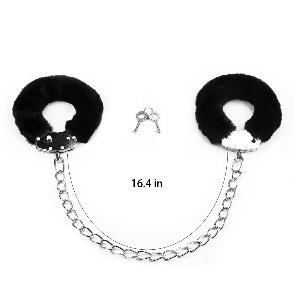 2-x-kajdanki-fluffy-leg-cuffs-czarne-waga-z-opakowaniem-0-28-kg