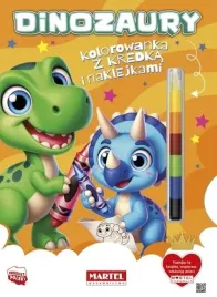 kolorowanka-dinozaury-z-kredka-i-naklejkami