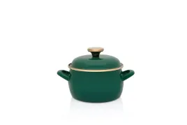 garnek-emaliowany-z-pokrywa-tradycyjny-metalac-dark-green-22-l-16-cm